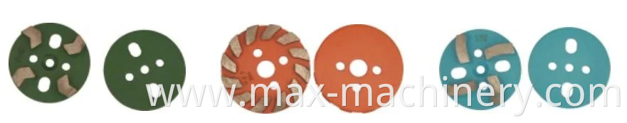 4 Inch Diamond Four Segments Grinding Disc Plate Concrete Floor Polishing Pad Abrasive Grinding Wheel for Stone